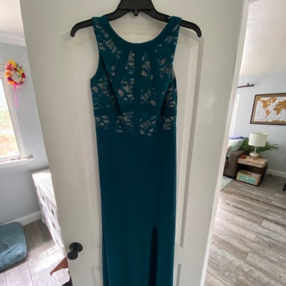 Green Dress with Slit